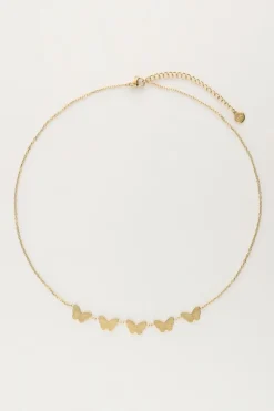 My Jewellery Collier Minimaliste Avec Papillons Clearance