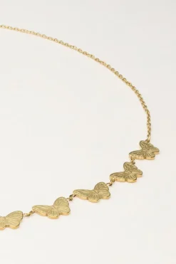 My Jewellery Collier Minimaliste Avec Papillons Clearance