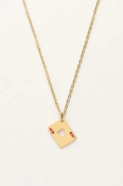 My Jewellery Collier Minimaliste Avec Cœur Rouge Online