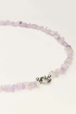 My Jewellery Collier Océan Avec Pierres Lilas Best
