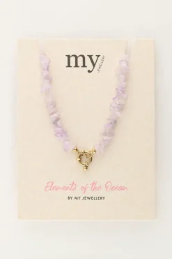 My Jewellery Collier Océan Avec Pierres Lilas Best