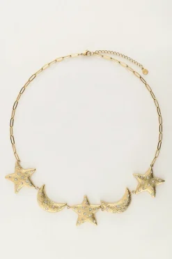 My Jewellery Collier Starry Avec Lunes Et étoiles Hot