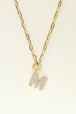 My Jewellery Collier Strass à Initiale Hot
