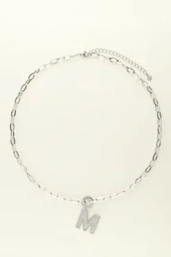 My Jewellery Collier Strass à Initiale Hot