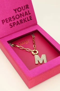 My Jewellery Collier Strass à Initiale Hot