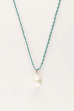 My Jewellery Collier Sunrocks Vert En Corde Avec Perles Sale