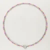 My Jewellery Collier Triple Avec Perles Orange Et Roses Outlet