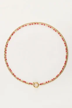 My Jewellery Collier Triple Avec Perles Rouges Online