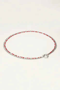 My Jewellery Collier Triple Avec Perles Rouges Online