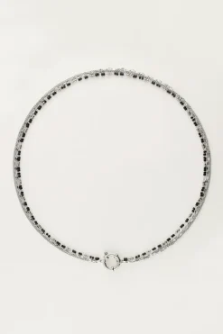 My Jewellery Collier Triple Avec Perles Noires Discount