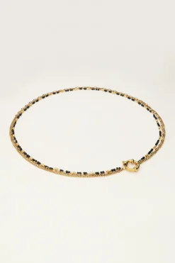 My Jewellery Collier Triple Avec Perles Noires Discount