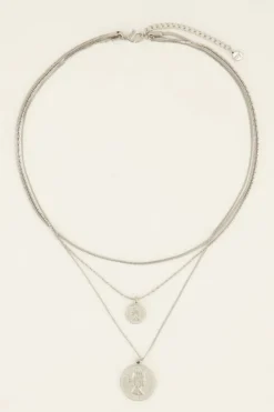 My Jewellery Collier Trois Chaînes à Médaillon Best
