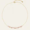 My Jewellery Collier Vintage Avec Perles Et Billes Roses Discount