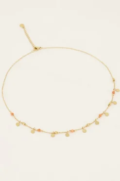 My Jewellery Collier Vintage Avec Perles Et Pastilles Orange Clearance