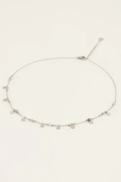 My Jewellery Collier Vintage Avec Perles Et Pastilles Lilas Best