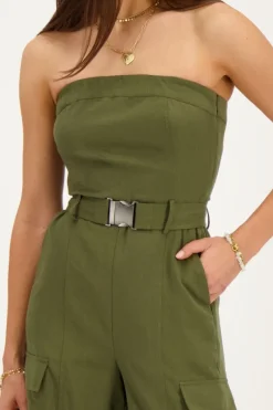 My Jewellery Combinaison Cargo Vert Foncé Sale