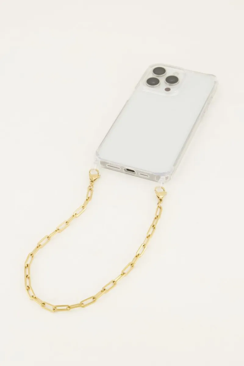 My Jewellery Cordon De Téléphone Avec Lien En Or Discount