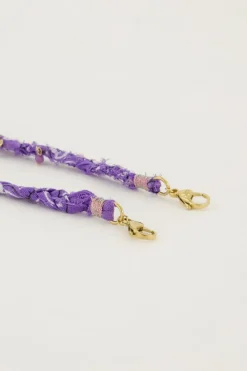My Jewellery Cordon De Téléphone Bandana Violet Clearance