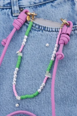 My Jewellery Cordon De Téléphone Avec Perles Vert Hot