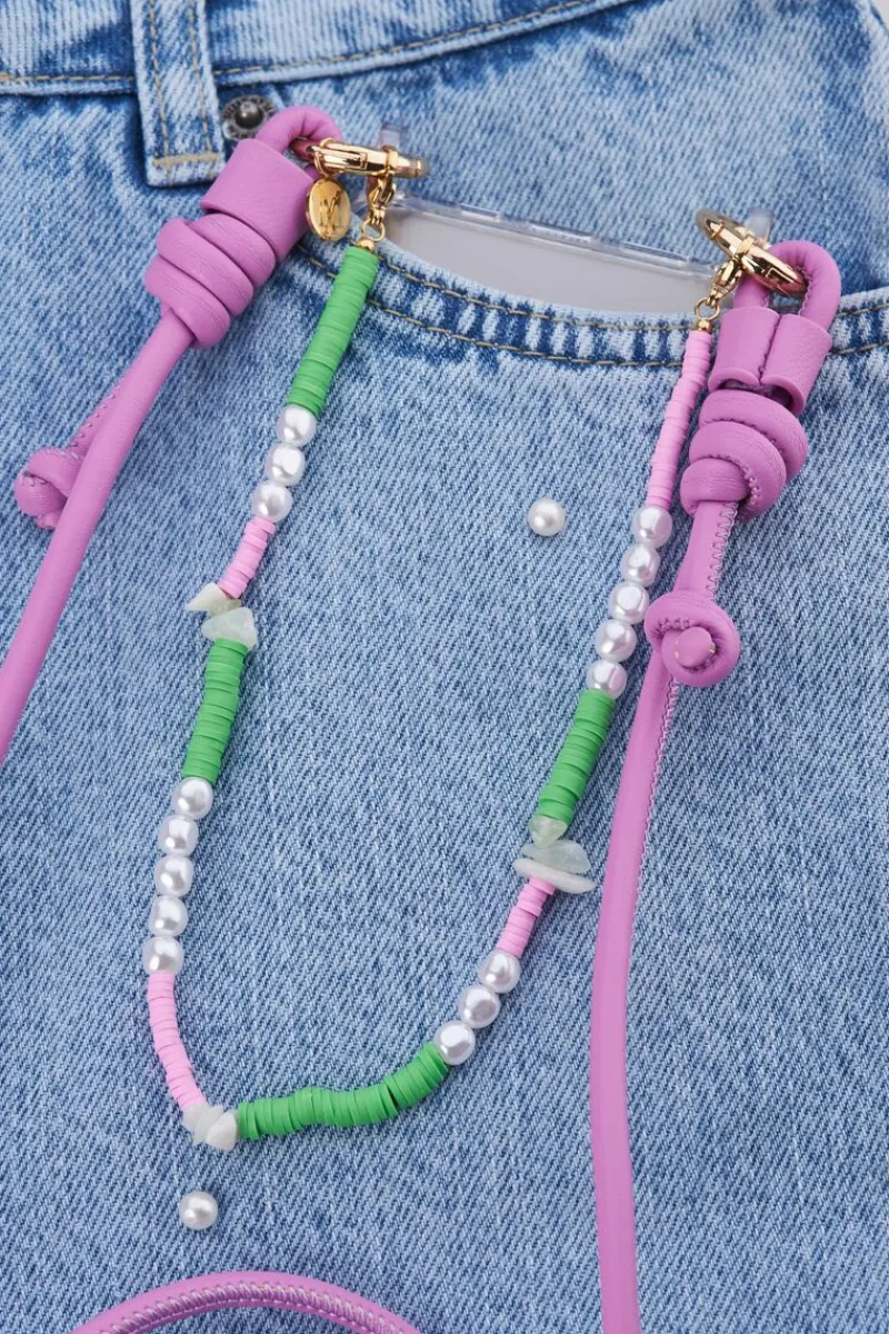 My Jewellery Cordon De Téléphone Avec Perles Vert Hot