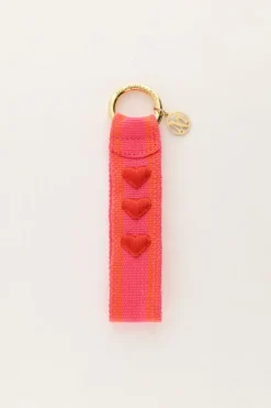 My Jewellery Cordon Porte-clés Rose Avec Cœurs Online
