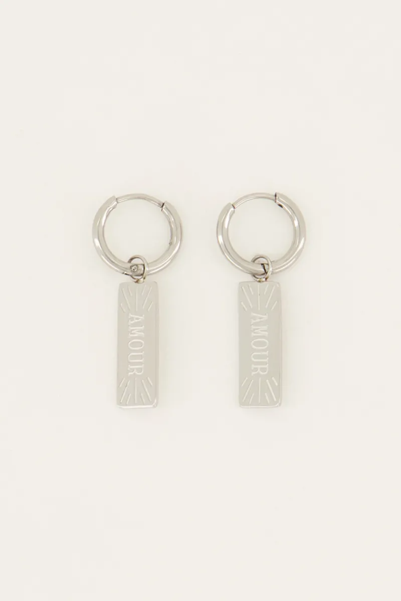 My Jewellery Créoles Avec Pendentif Amour Hot