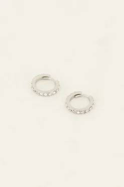 My Jewellery Créoles Avec Pierres Transparentes Best