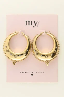 My Jewellery Créoles Bali à Perles Colorées Clearance