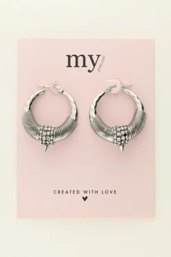 My Jewellery Créoles Bali à Perles Et Strass New