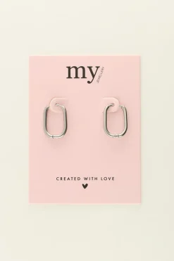 My Jewellery Créoles Basiques Ovales 1,8 Cm New