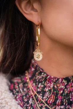 My Jewellery Créoles Bold Spirit Avec Médaillon New