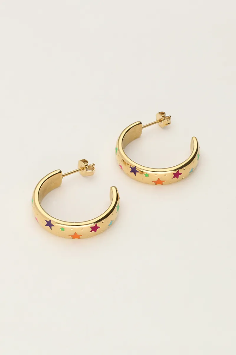 My Jewellery Créoles Candy Avec étoiles Colorées Sale