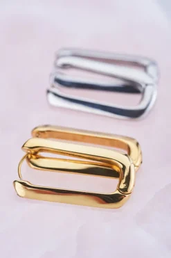 My Jewellery Créoles Rectangulaires Shapes Fashion