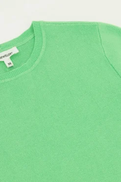 My Jewellery Crop Top Basique à Manches Courtes Vert Sale