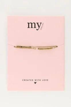 My Jewellery Double Bracelet Avec Carrés Fashion