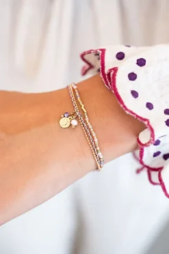 My Jewellery Double Bracelet Multicolore Avec Corde Et Perles Discount