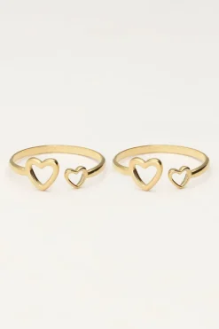 My Jewellery Ensemble De Bagues Coeur Mère & Fille Hot