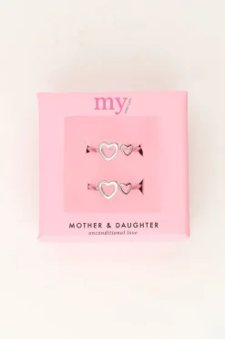 My Jewellery Ensemble De Bagues Coeur Mère & Fille Hot