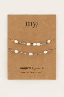 My Jewellery Ensemble De Bracelets En Perles De Forme Hot