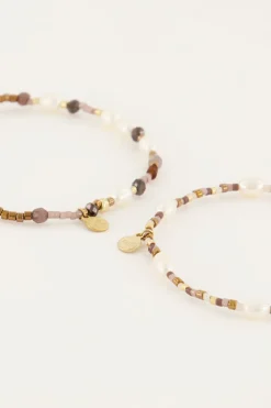 My Jewellery Ensemble De Bracelets En Perles De Forme Hot