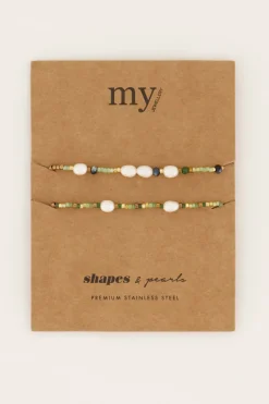 My Jewellery Ensemble De Bracelets En Perles De Forme Hot