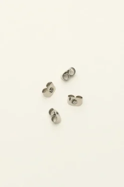 My Jewellery Fermoirs De Boucles D'oreilles En Acier Inoxydable 4 Pièces New