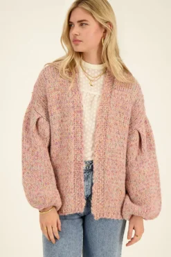 My Jewellery Gilet En Maille épaisse Et Lurex Violet/Multicolore/Rose clair/Vert Online