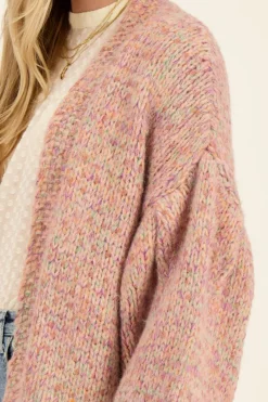 My Jewellery Gilet En Maille épaisse Et Lurex Violet/Multicolore/Rose clair/Vert Online