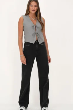 My Jewellery Gilet Avec Nœuds Gris Sale