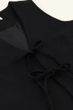 My Jewellery Gilet Avec Nœuds Noir New