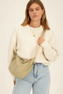 My Jewellery Grand Sac à Bandoulière Beige Clearance