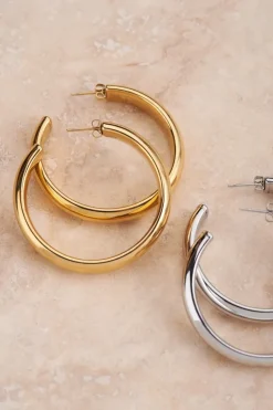 My Jewellery Grandes Demi Créoles Hot