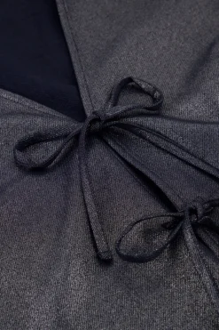 My Jewellery Gris Foncé Foncé Avec Lurex Et Nœuds Outlet