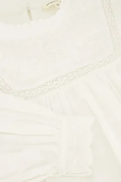 My Jewellery Haut Avec Rubans Et Broderies Blanc Sale